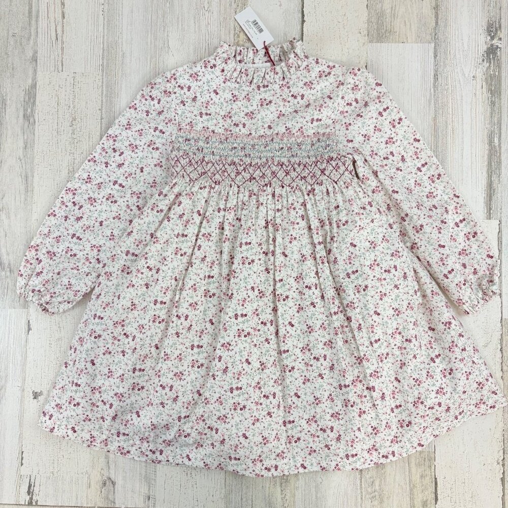 Trotters London Confiture Edie Floral Smocked Dress Sz 5 NWT